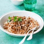 Paleo Turkey Bolognese with Garlic Spaghetti Squash pin
