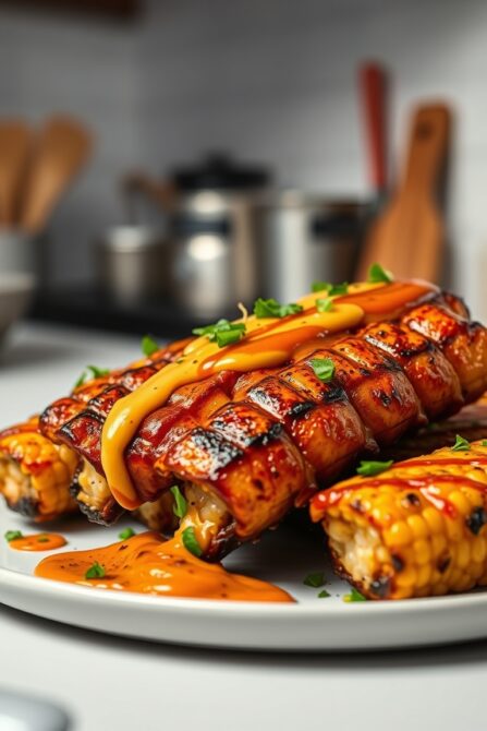summer grilling appetizer corn ribs